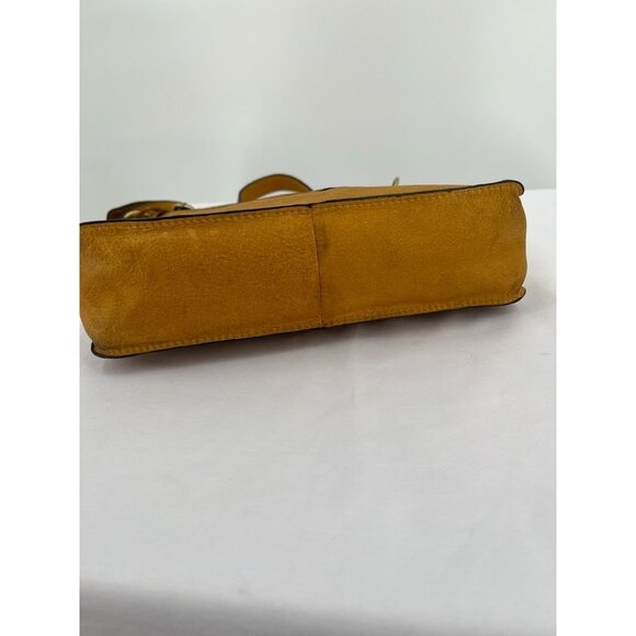 Lucky Brand Baldwin Crossbody Crossbody Bag Shoulder Bag Distressed Boho Mustard - Picture 8 of 16